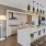 a kitchen with a dining table and chairs